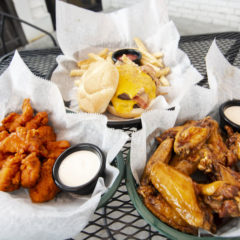 chicken wings - cheeseburger